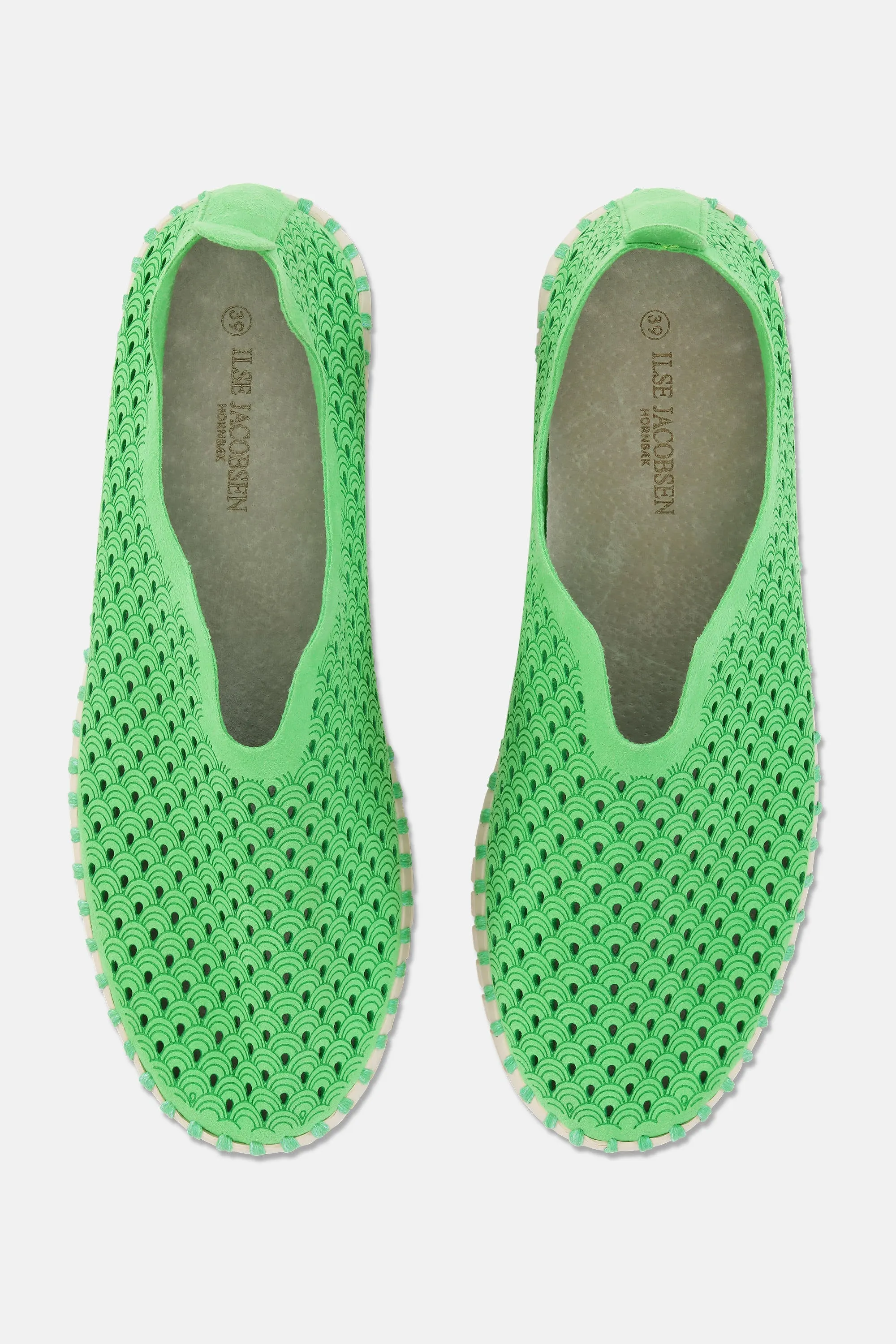 Platform Tulip Skor - Bright Green