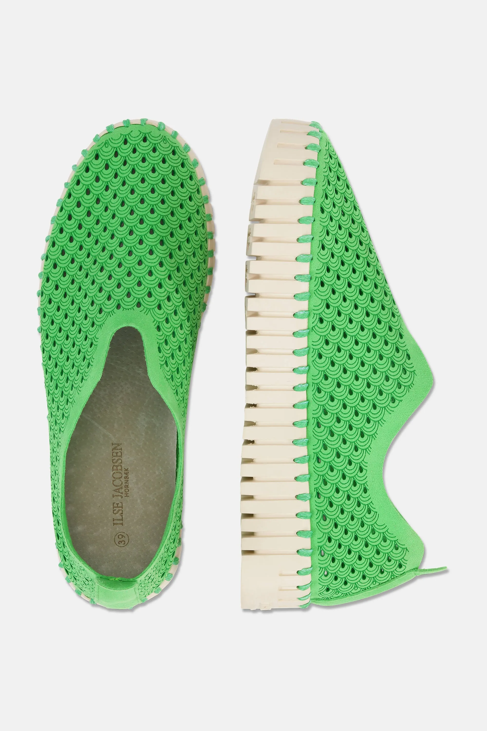 Platform Tulip Skor - Bright Green
