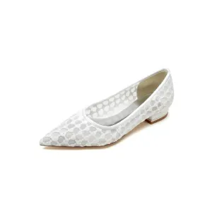 Pointed Toe Wedding Flats