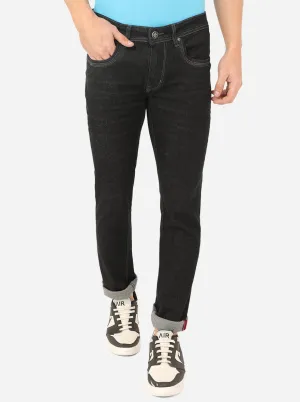 Raw Black Solid Narrow Fit Jeans | Greenfibre
