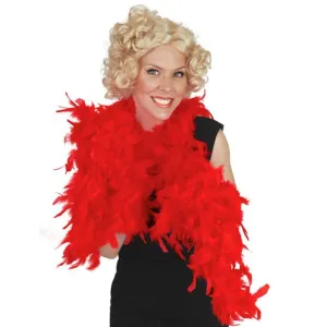 Red Feather Boa 2 mt in Length - 50 gm