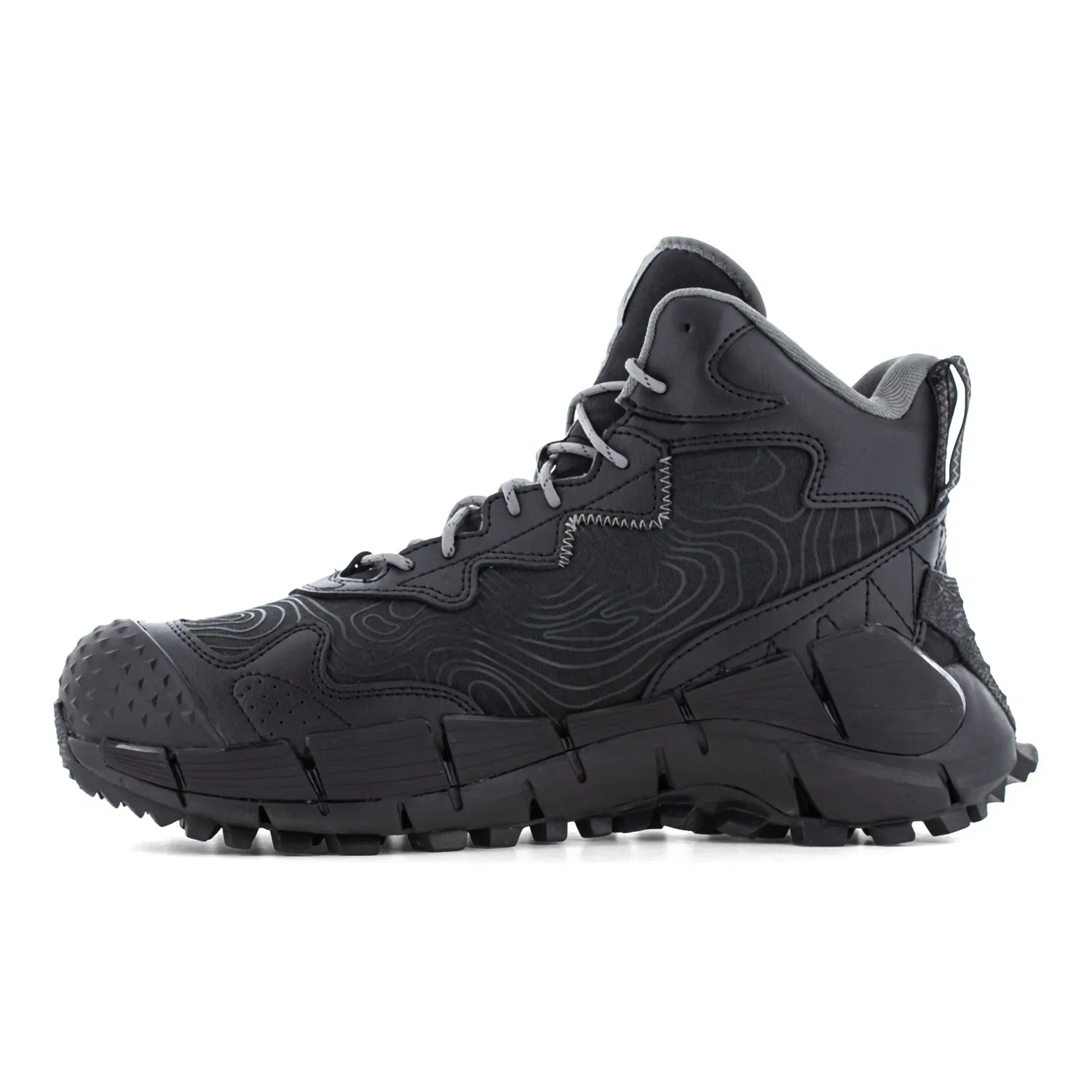 Reebok Mens Zig Kinetica Edge II Black Leather MetGuard Work Boots 15 M