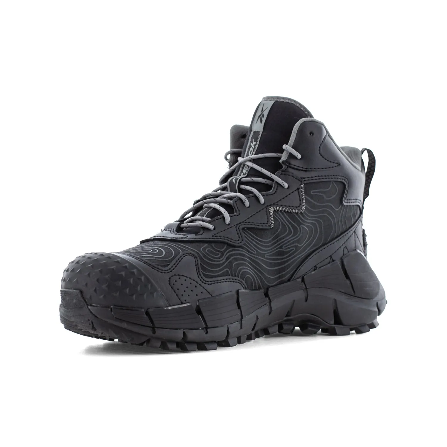 Reebok Mens Zig Kinetica Edge II Black Leather MetGuard Work Boots 15 M