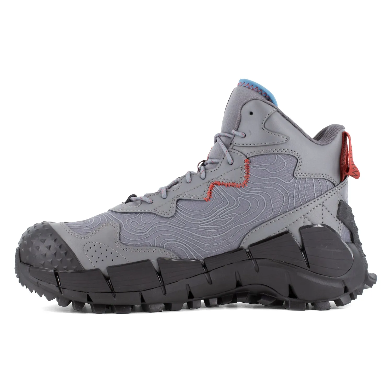 Reebok Mens Zig Kinetica Edge II Grey/Black Leather MetGuard Work Boots 10.5 W