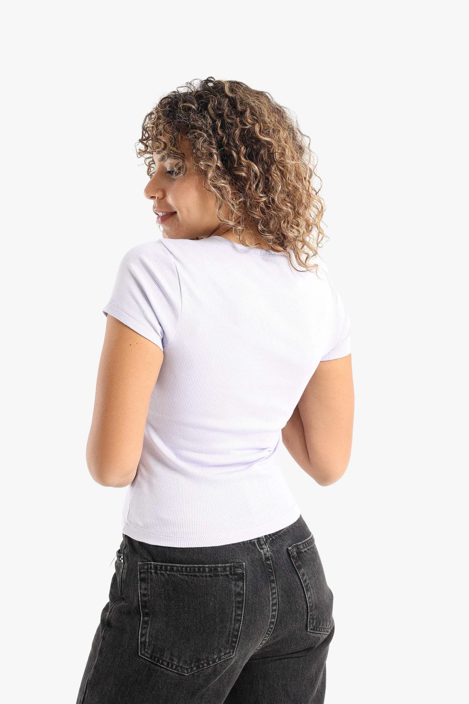 Ribbed Slim Fit Top