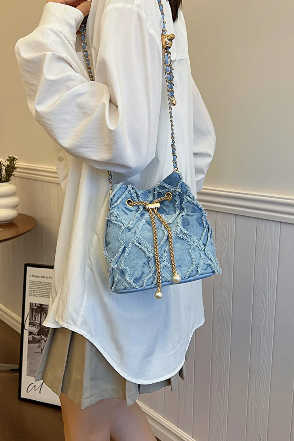 Rodeo Rebel Denim Bucket Bag