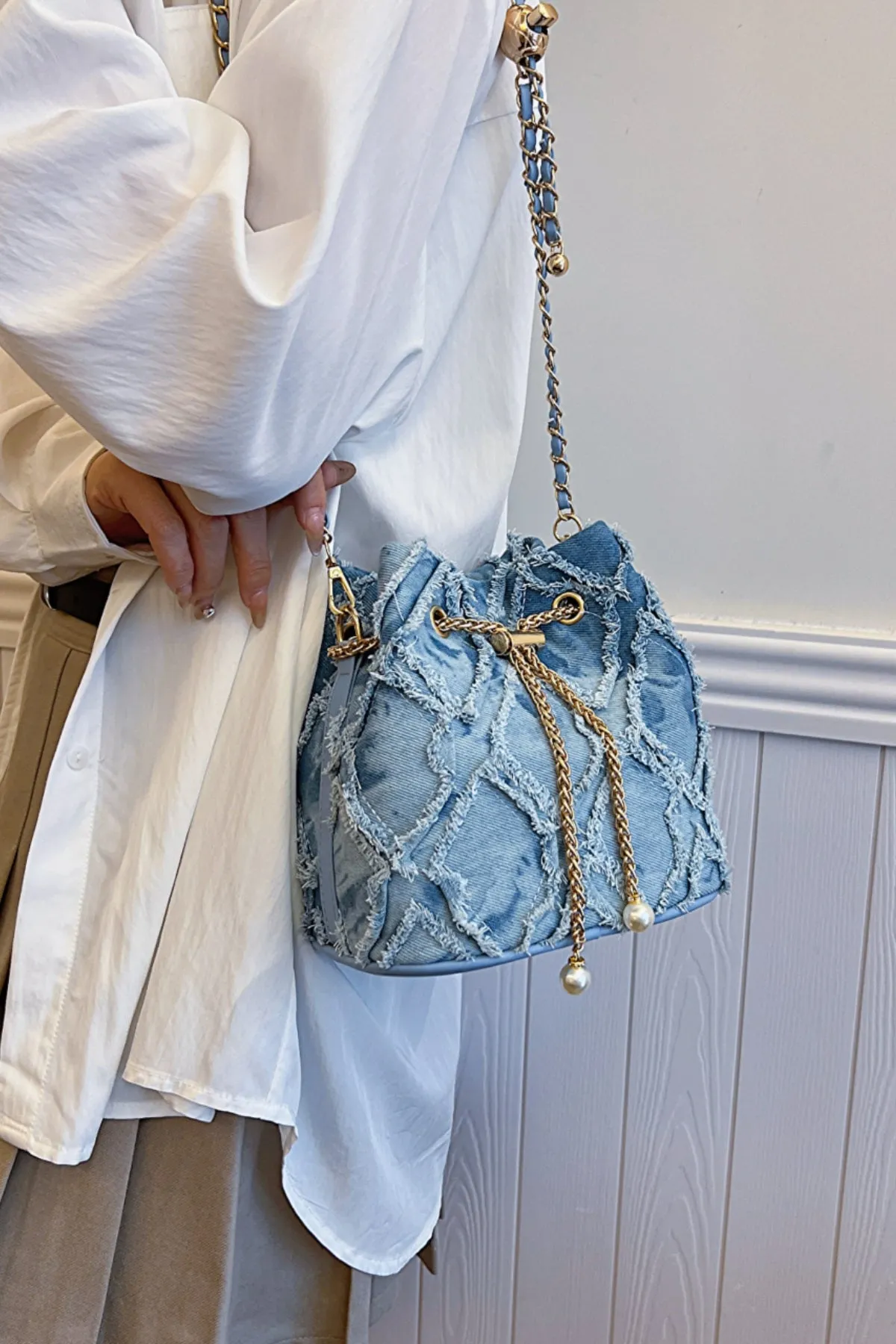 Rodeo Rebel Denim Bucket Bag