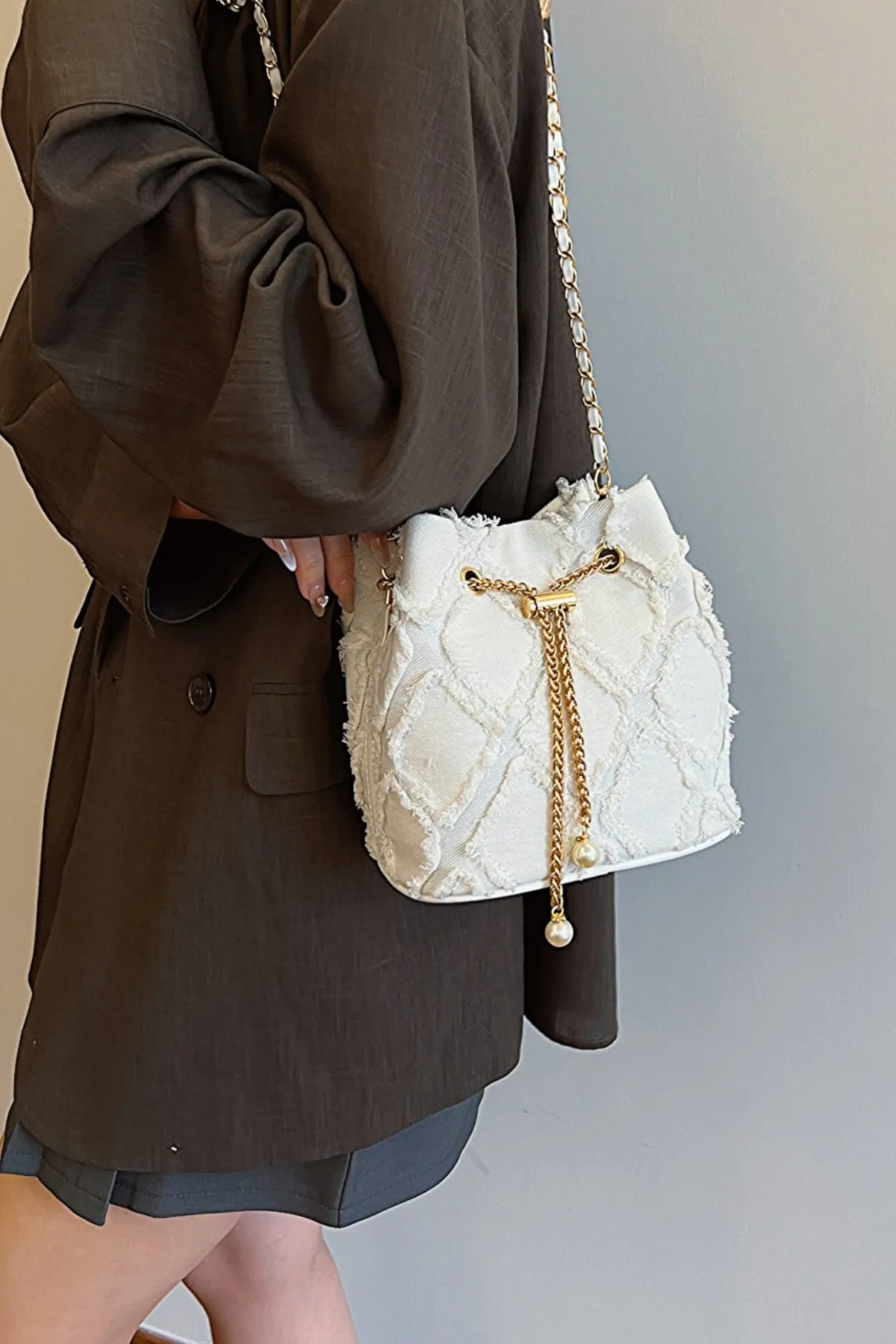 Rodeo Rebel Denim Bucket Bag