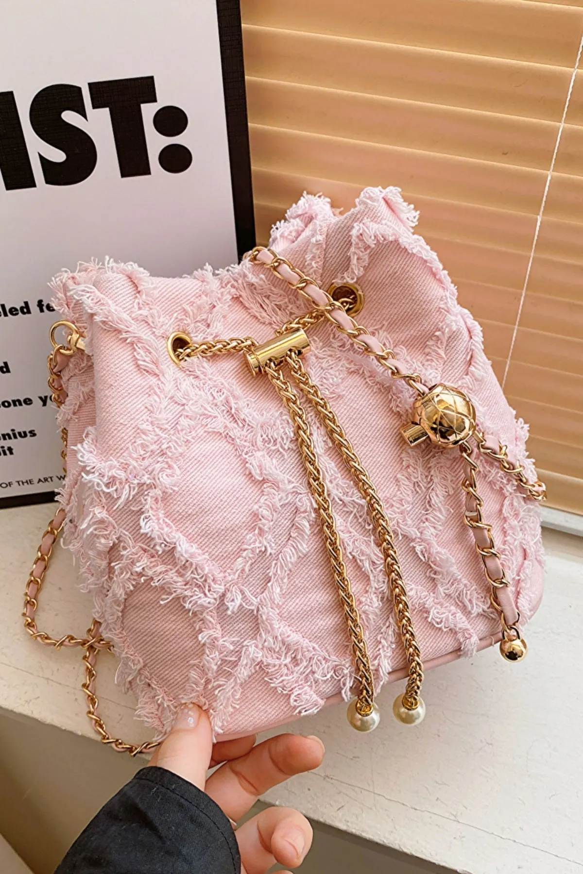 Rodeo Rebel Denim Bucket Bag