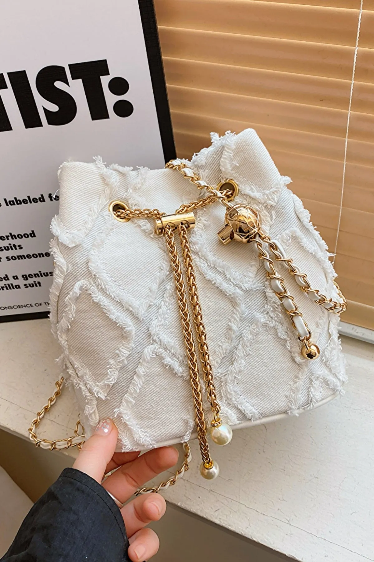 Rodeo Rebel Denim Bucket Bag