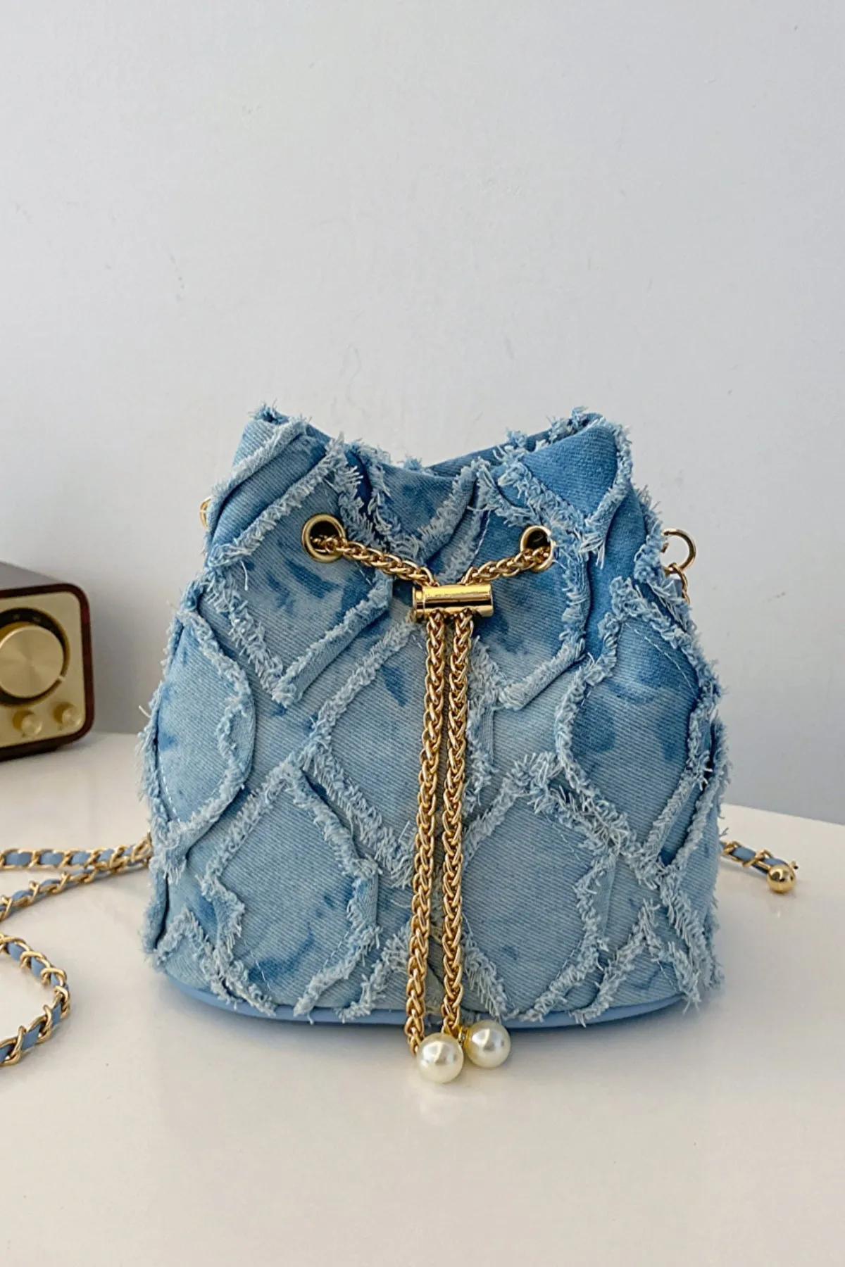 Rodeo Rebel Denim Bucket Bag