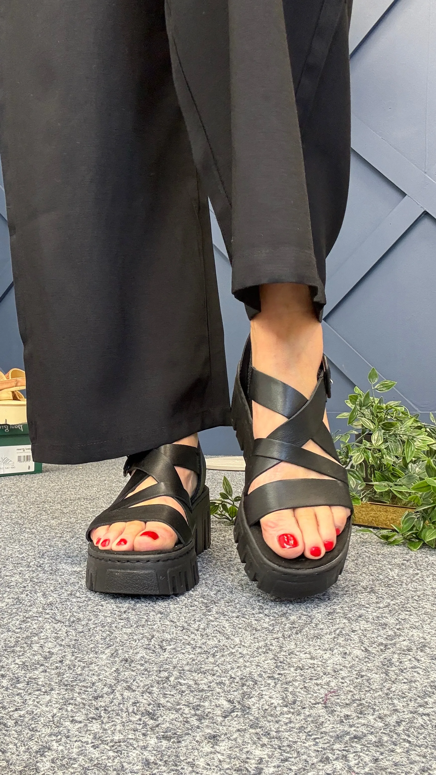 Ruby Black Sandal