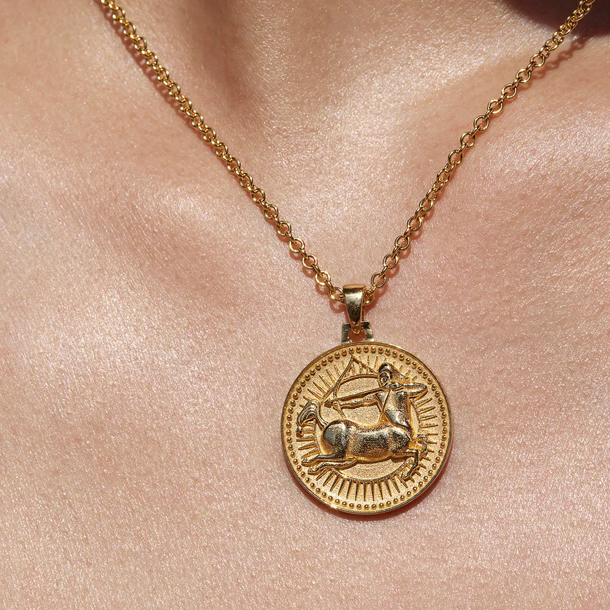 Sagittarius Zodiac Pendant Necklace