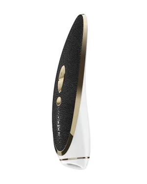 Satisfyer Luxury Haute Couture | Black/Gold Fine Metal & Leather