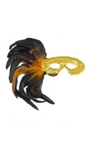 Sequin Feather Eyemask