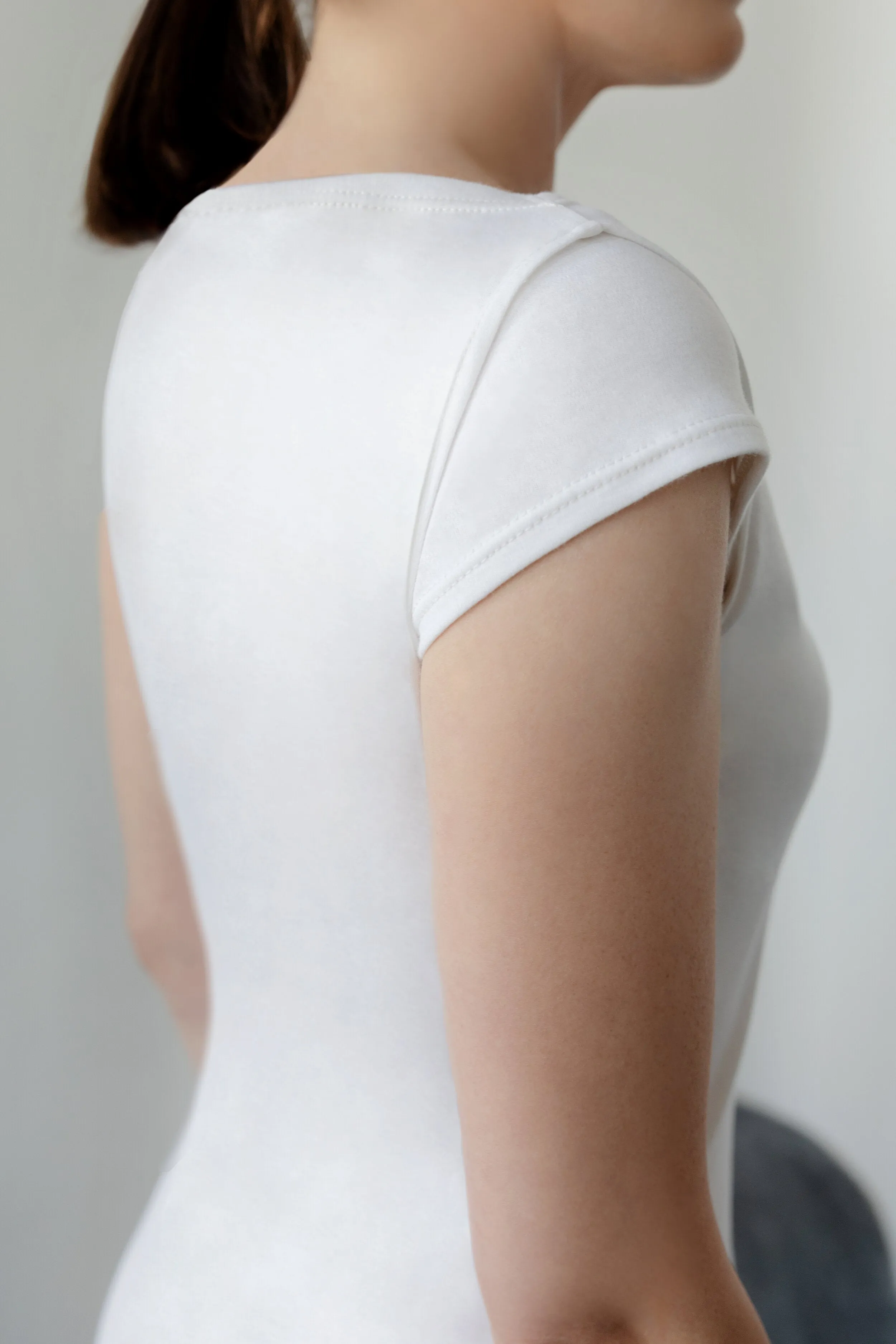 Slim Fit White Cotton Dress