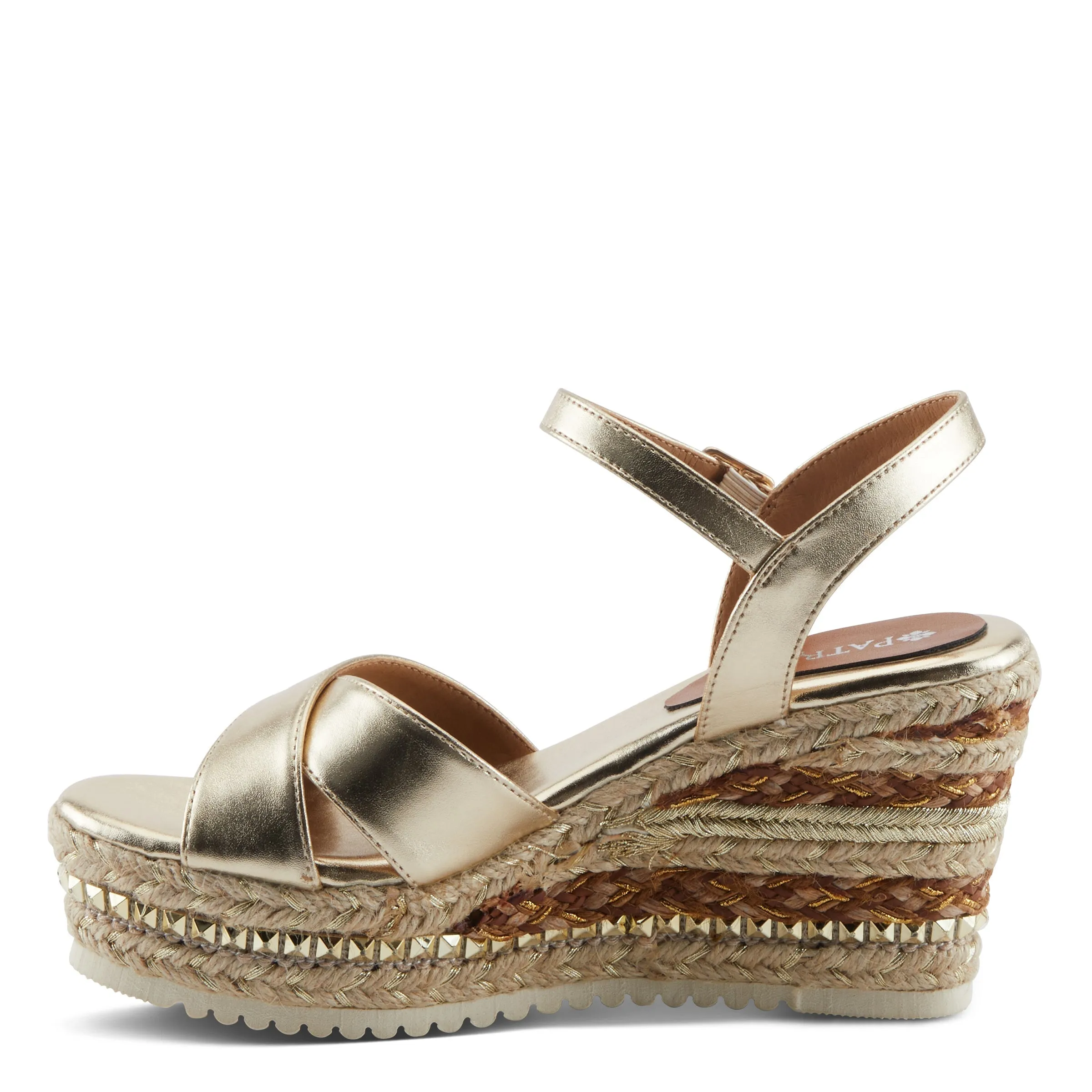 Spring Step Shoes Patrizia Sloane Women’s Woven Suede Espadrille Sandals