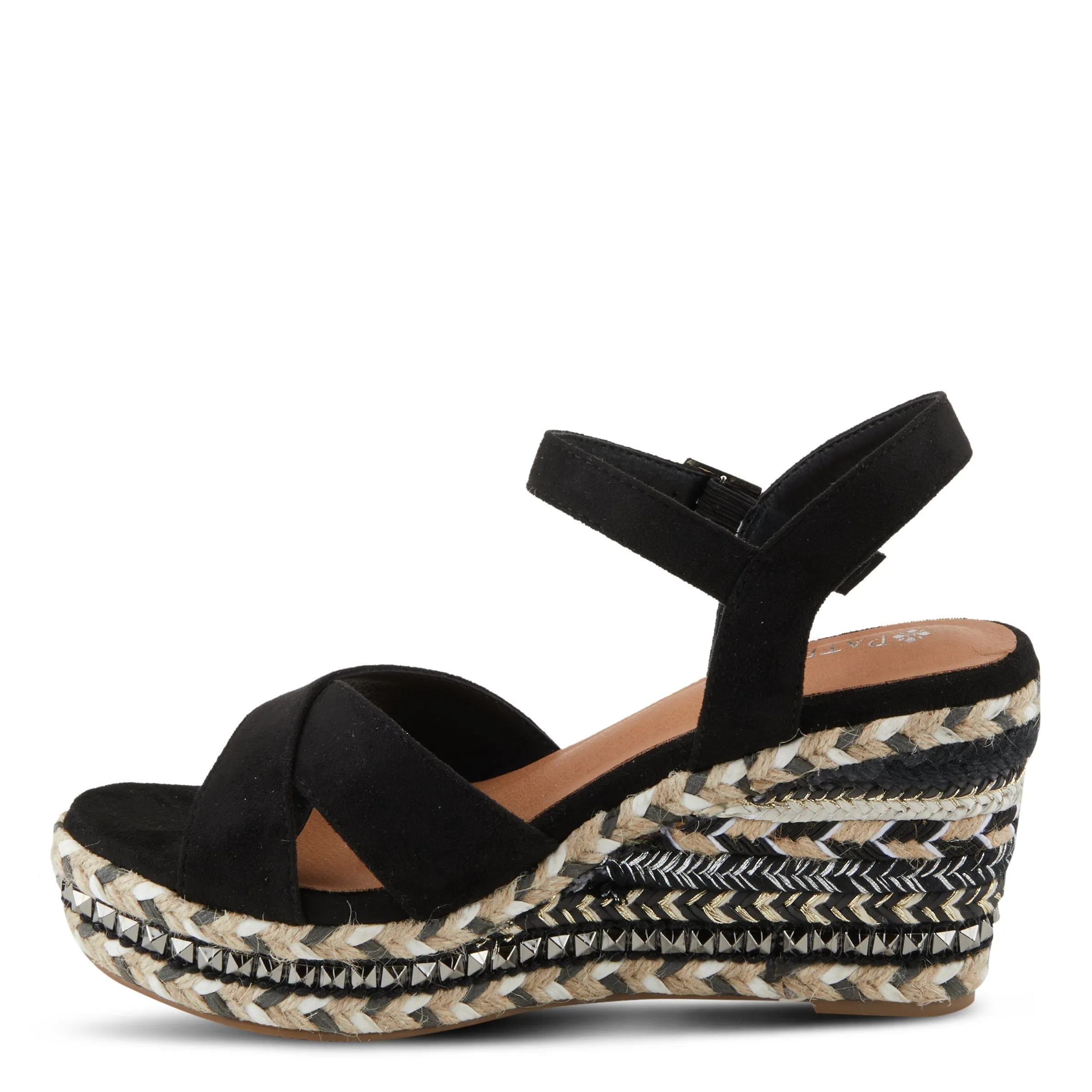 Spring Step Shoes Patrizia Sloane Women’s Woven Suede Espadrille Sandals