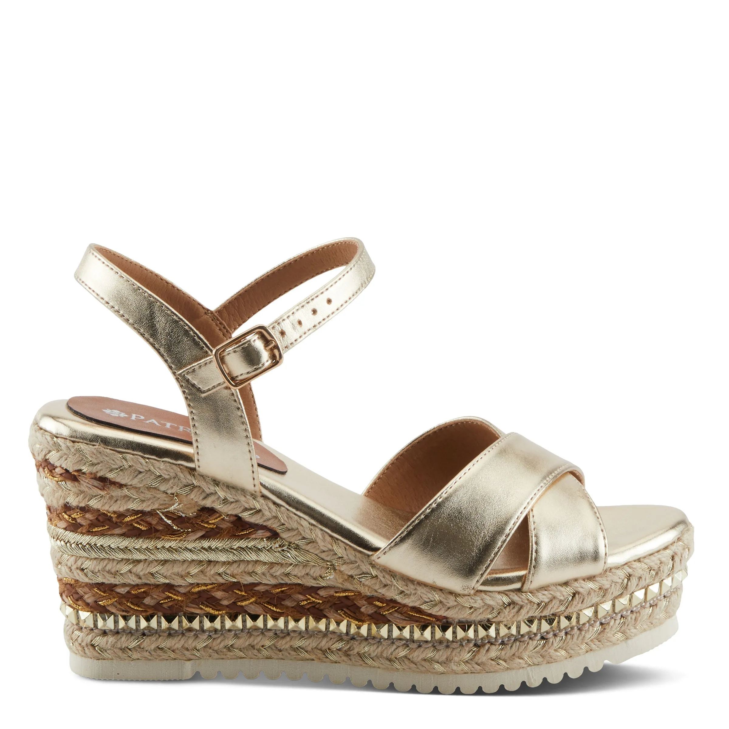 Spring Step Shoes Patrizia Sloane Women’s Woven Suede Espadrille Sandals