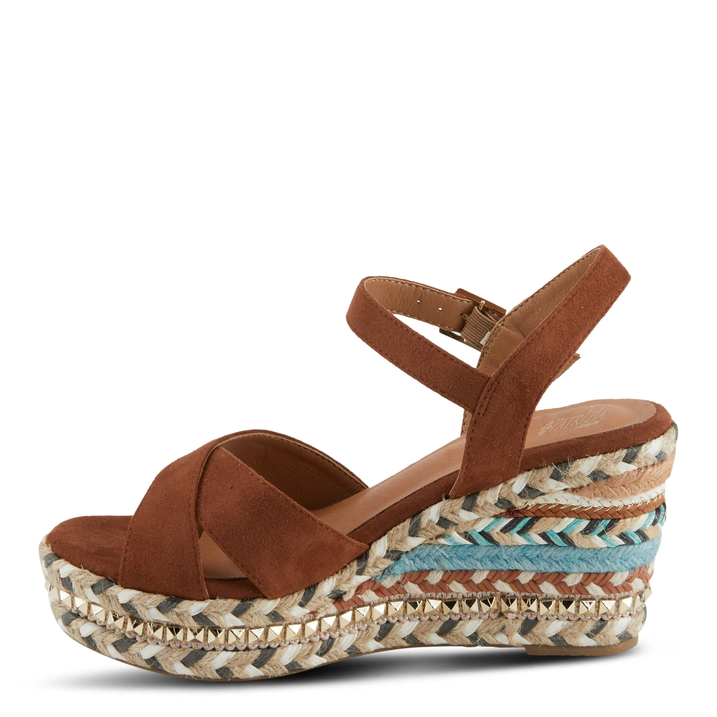 Spring Step Shoes Patrizia Sloane Women’s Woven Suede Espadrille Sandals