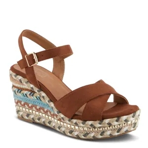 Spring Step Shoes Patrizia Sloane Women’s Woven Suede Espadrille Sandals