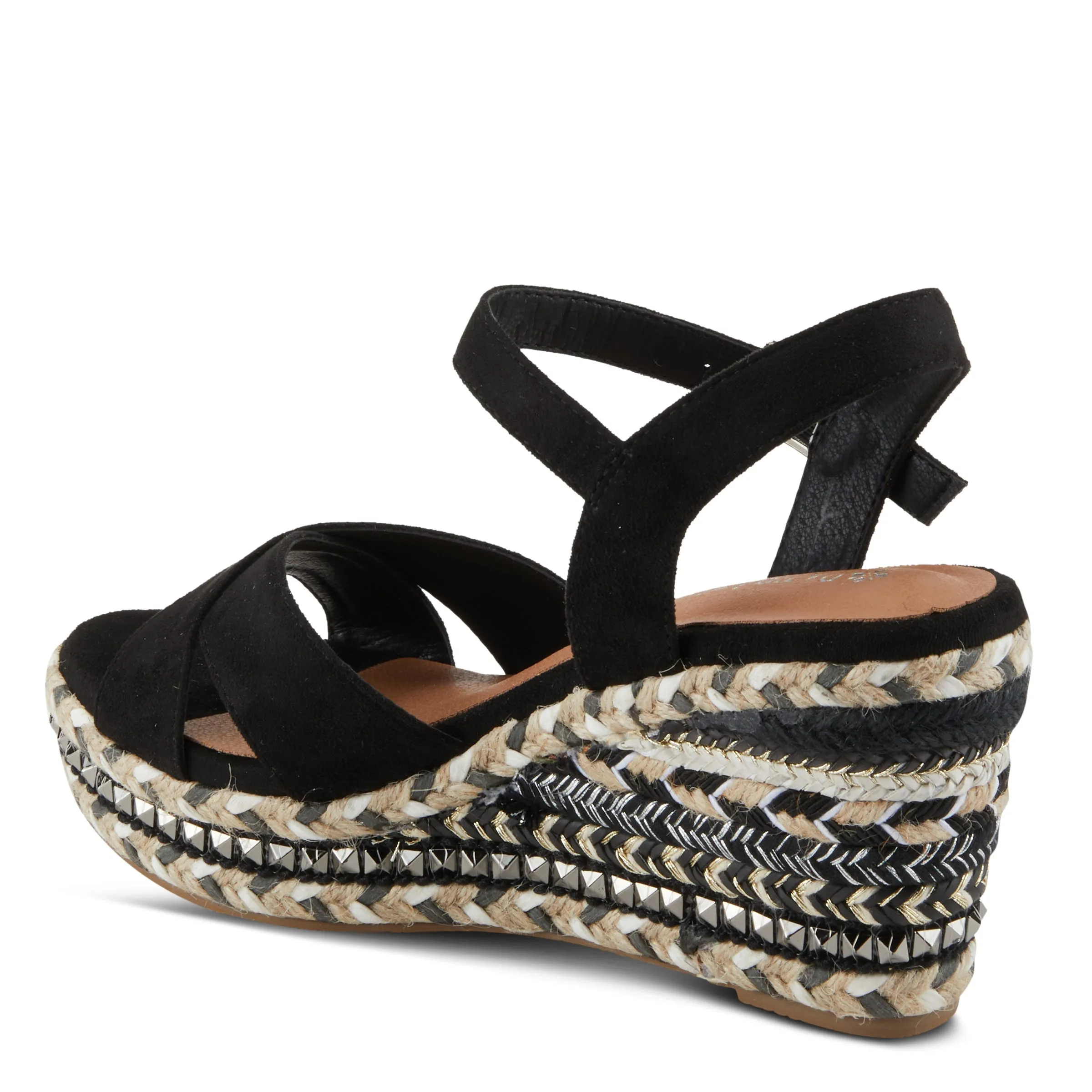 Spring Step Shoes Patrizia Sloane Women’s Woven Suede Espadrille Sandals