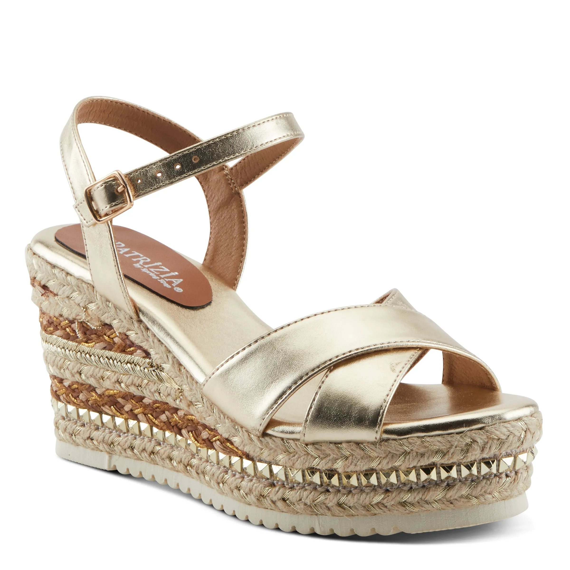 Spring Step Shoes Patrizia Sloane Women’s Woven Suede Espadrille Sandals