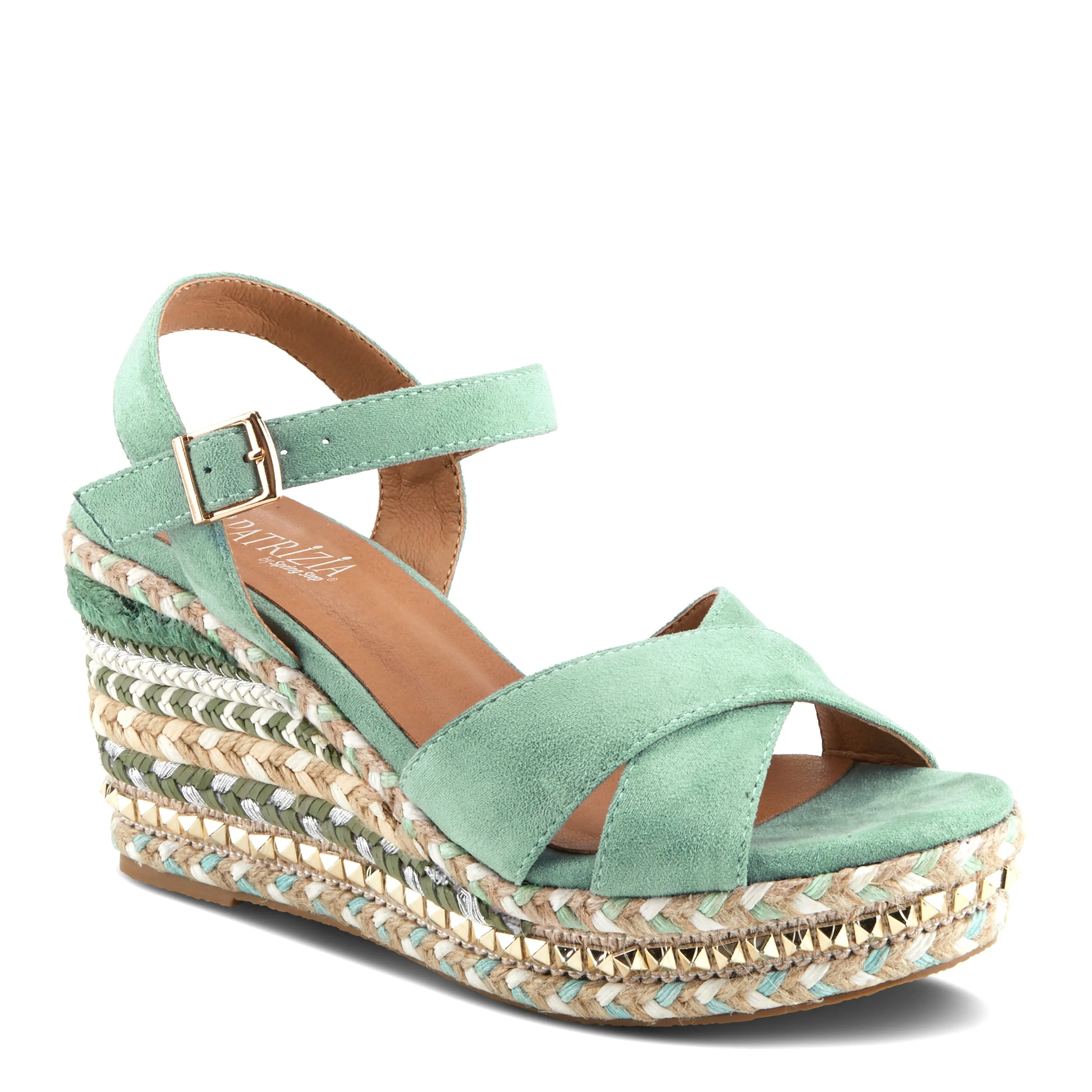 Spring Step Shoes Patrizia Sloane Women’s Woven Suede Espadrille Sandals