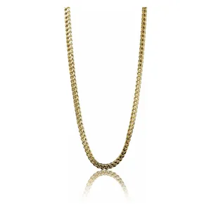 Stainless Steel Franco Wheat Chain Necklace 3mm