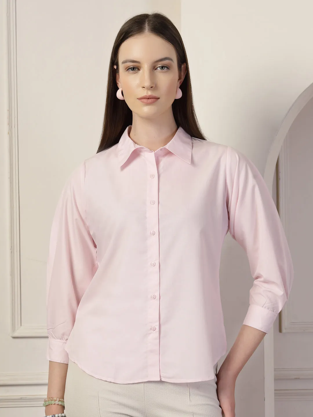 Style Quotient Women Pink formal shirt
