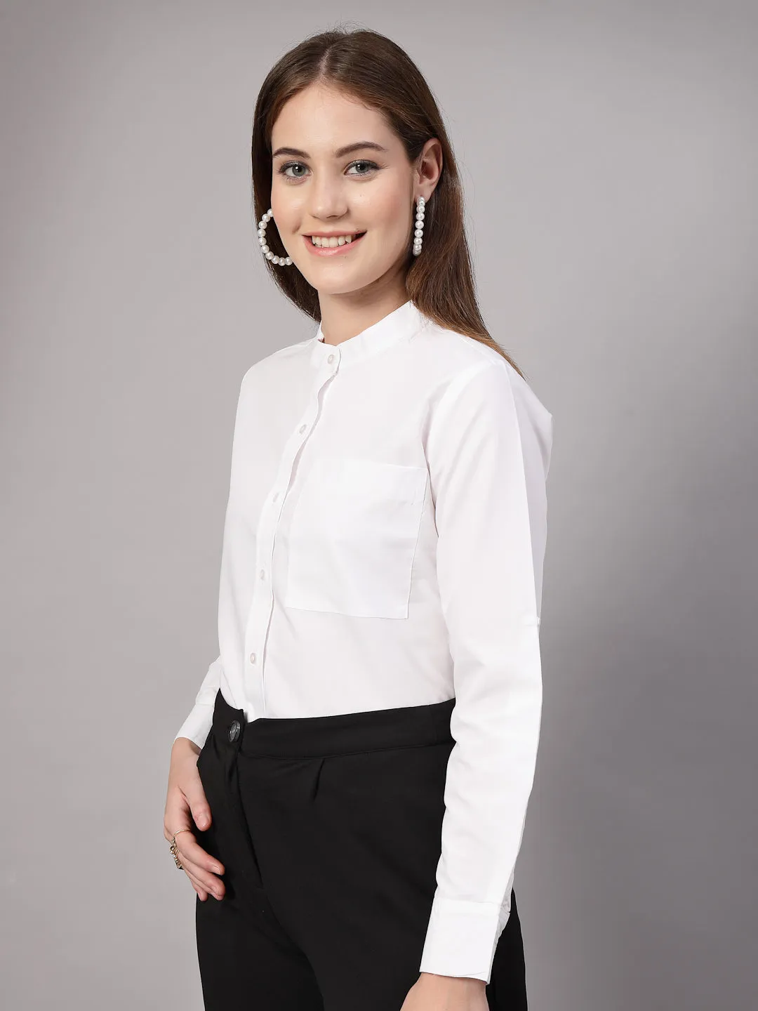 Style Quotient Women White Formal shirt