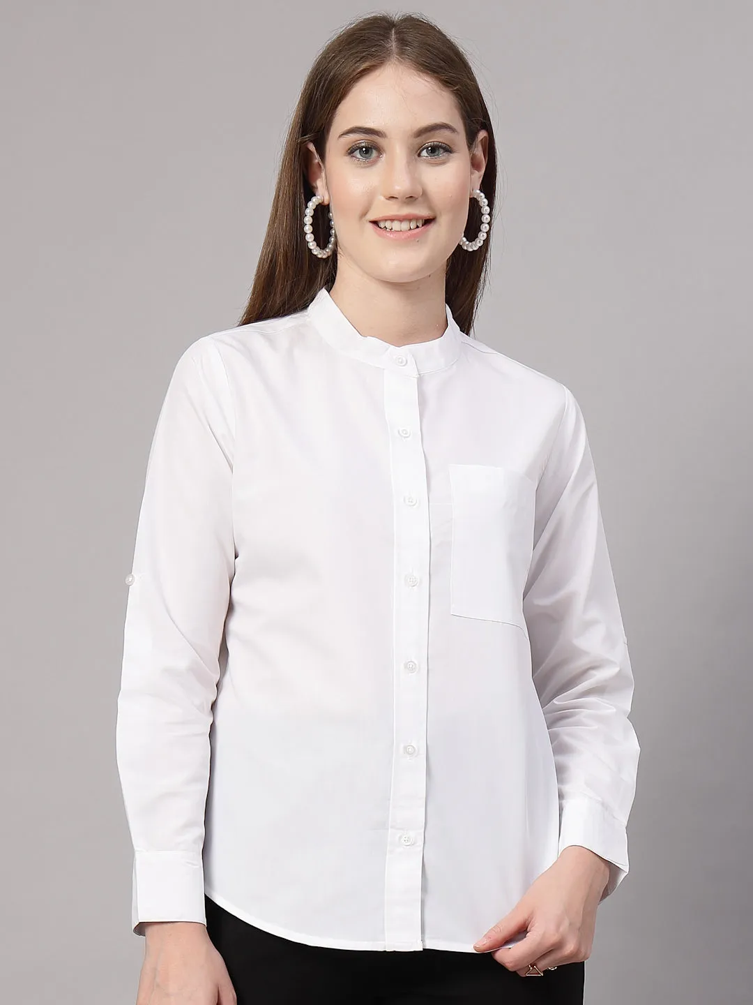 Style Quotient Women White Formal shirt