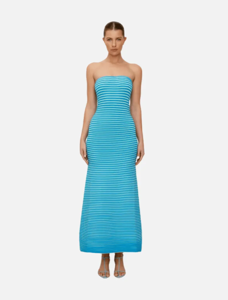 Sunmor Knit Maxi Dress - Aqua