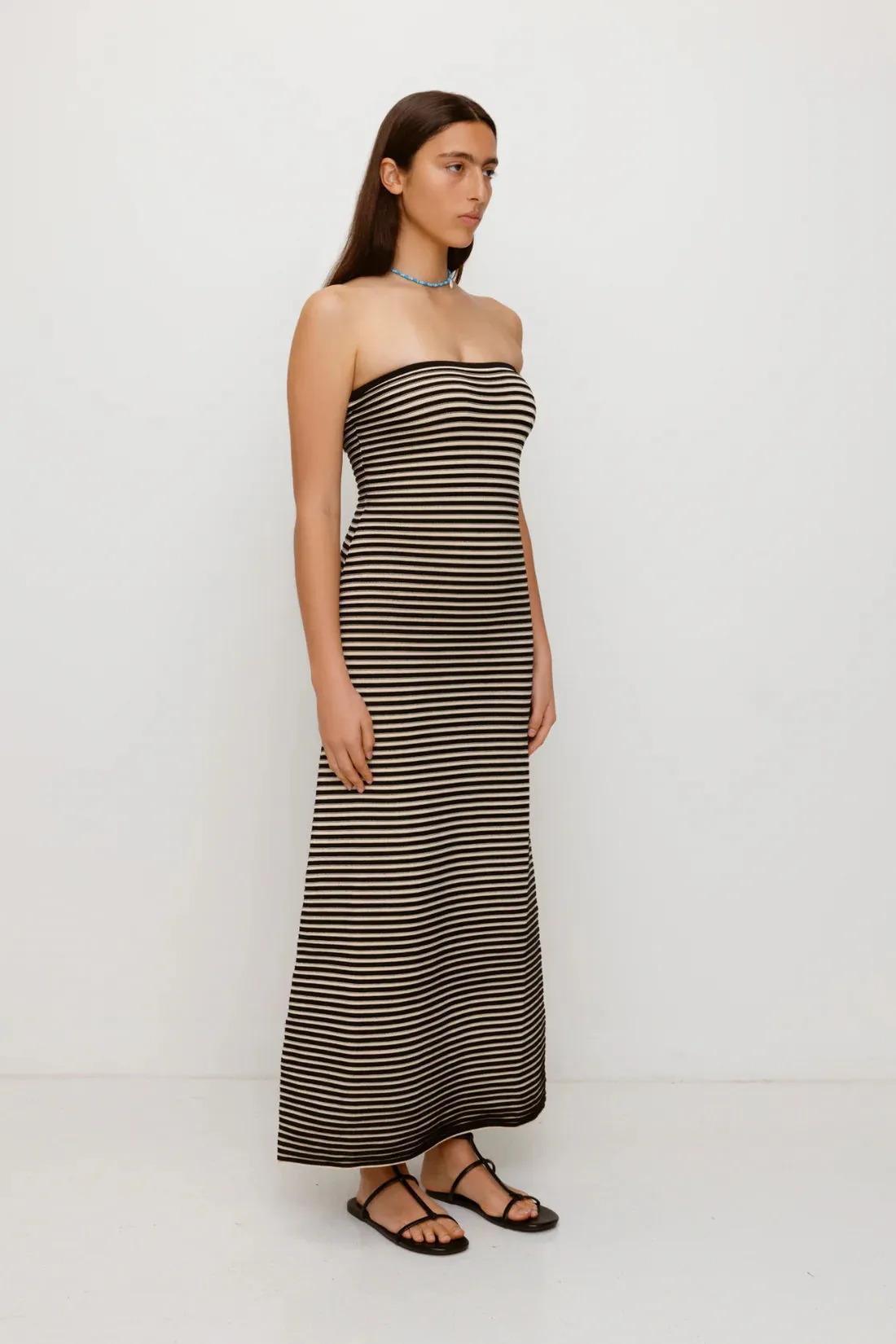Sunmor Knit Maxi Dress - Noir