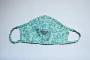 Teal Leopard Mask