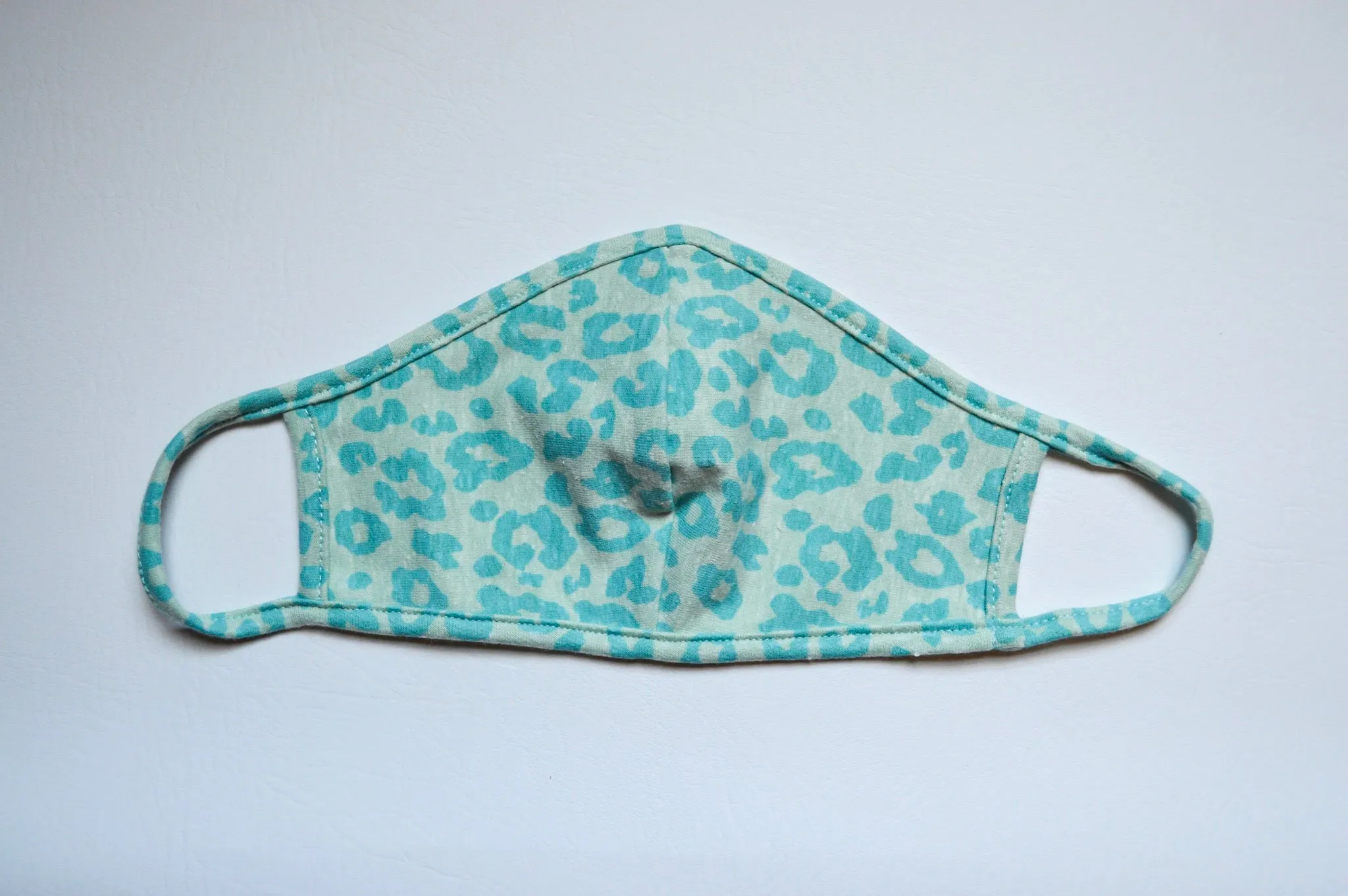 Teal Leopard Mask