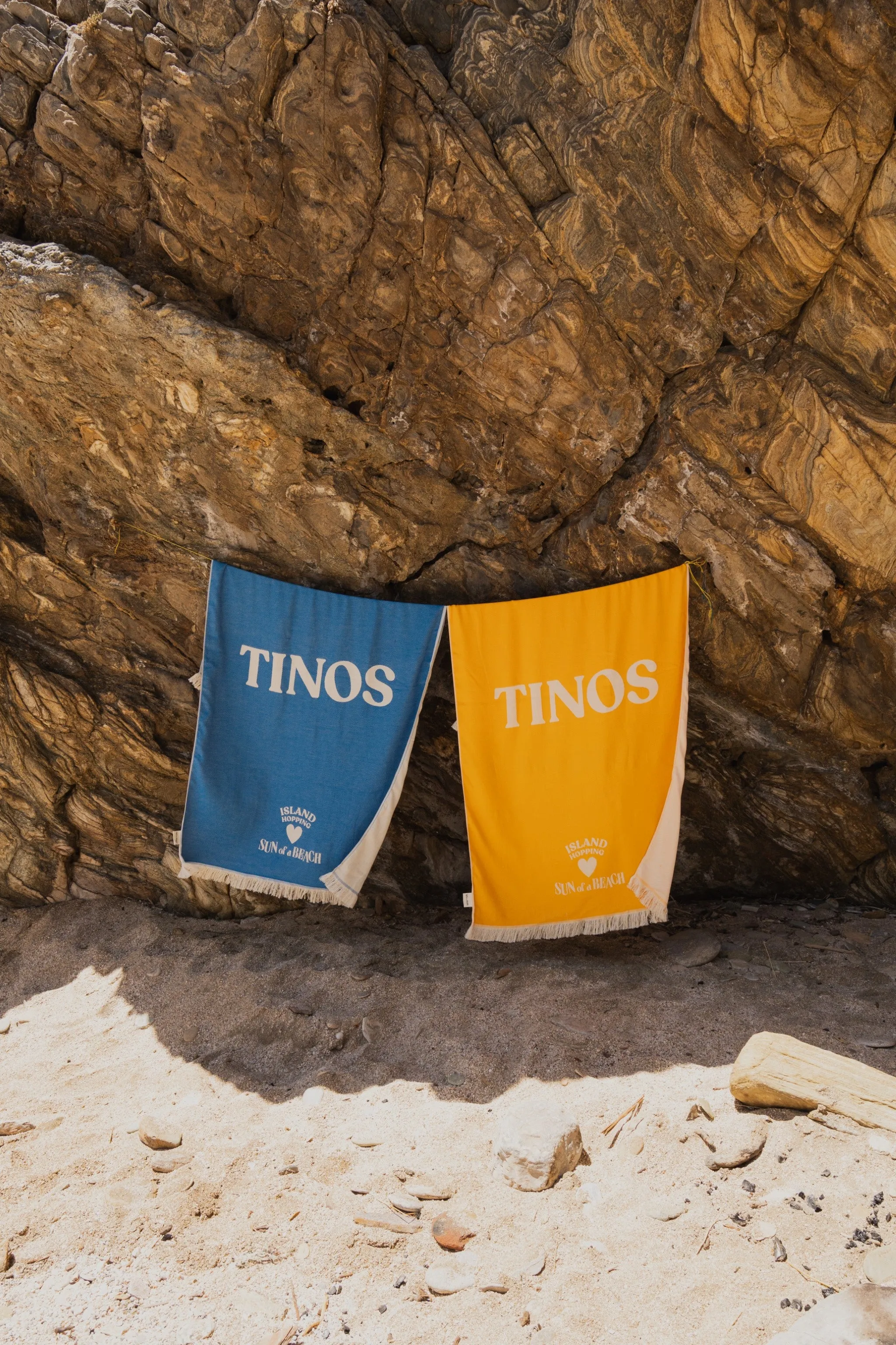 Tinos Super Yellow | Feather Beach Towel