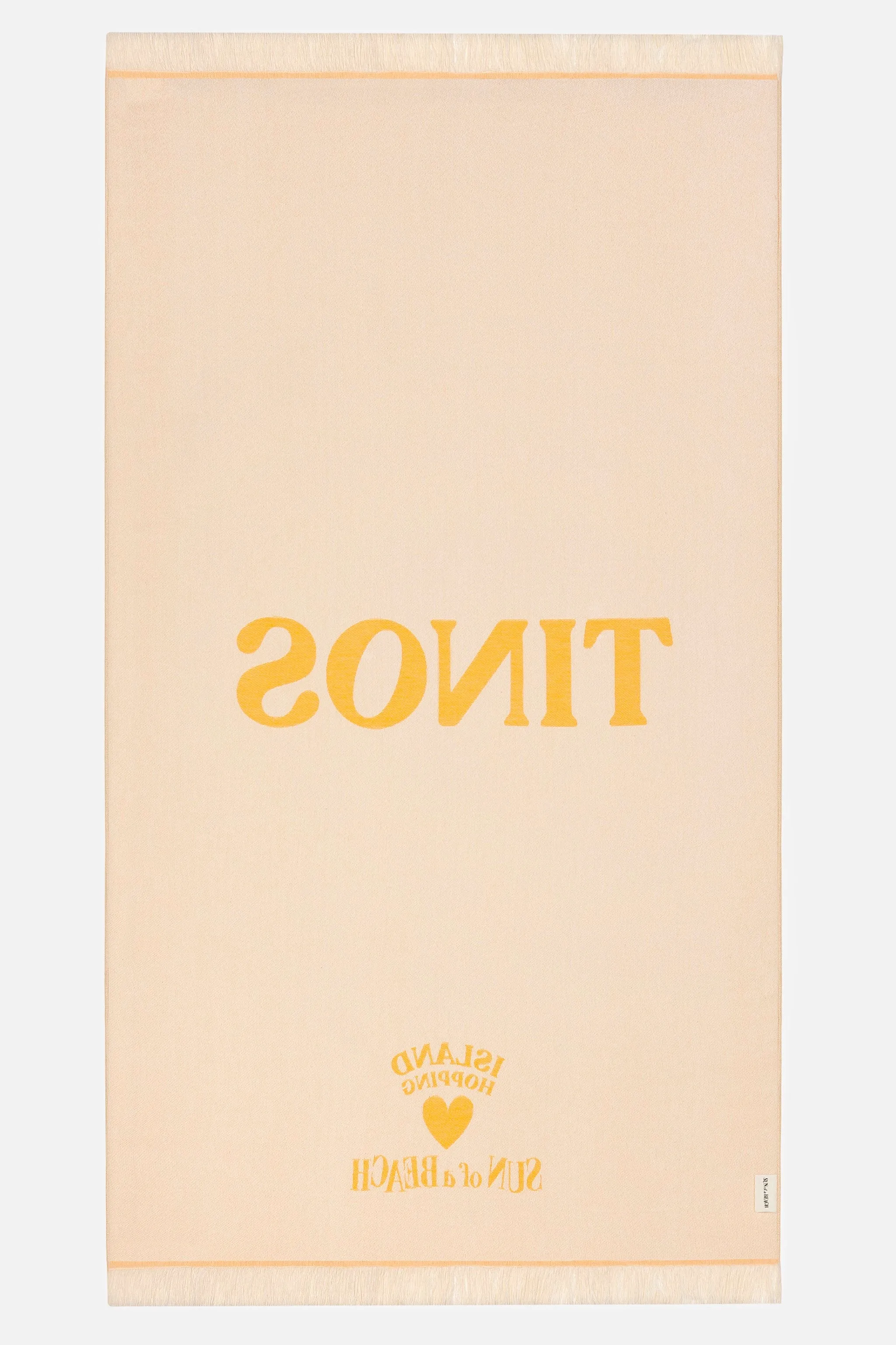 Tinos Super Yellow | Feather Beach Towel