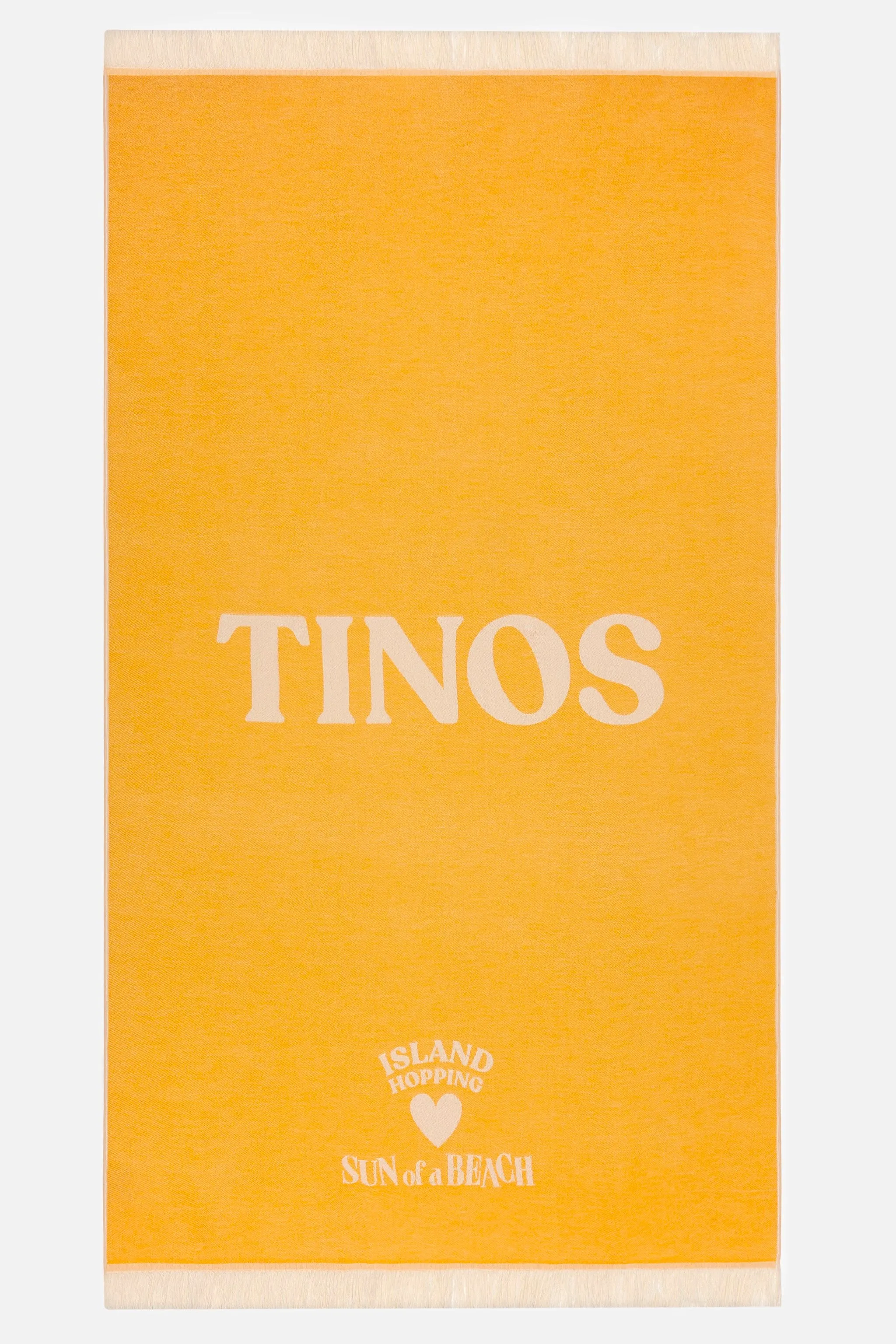 Tinos Super Yellow | Feather Beach Towel