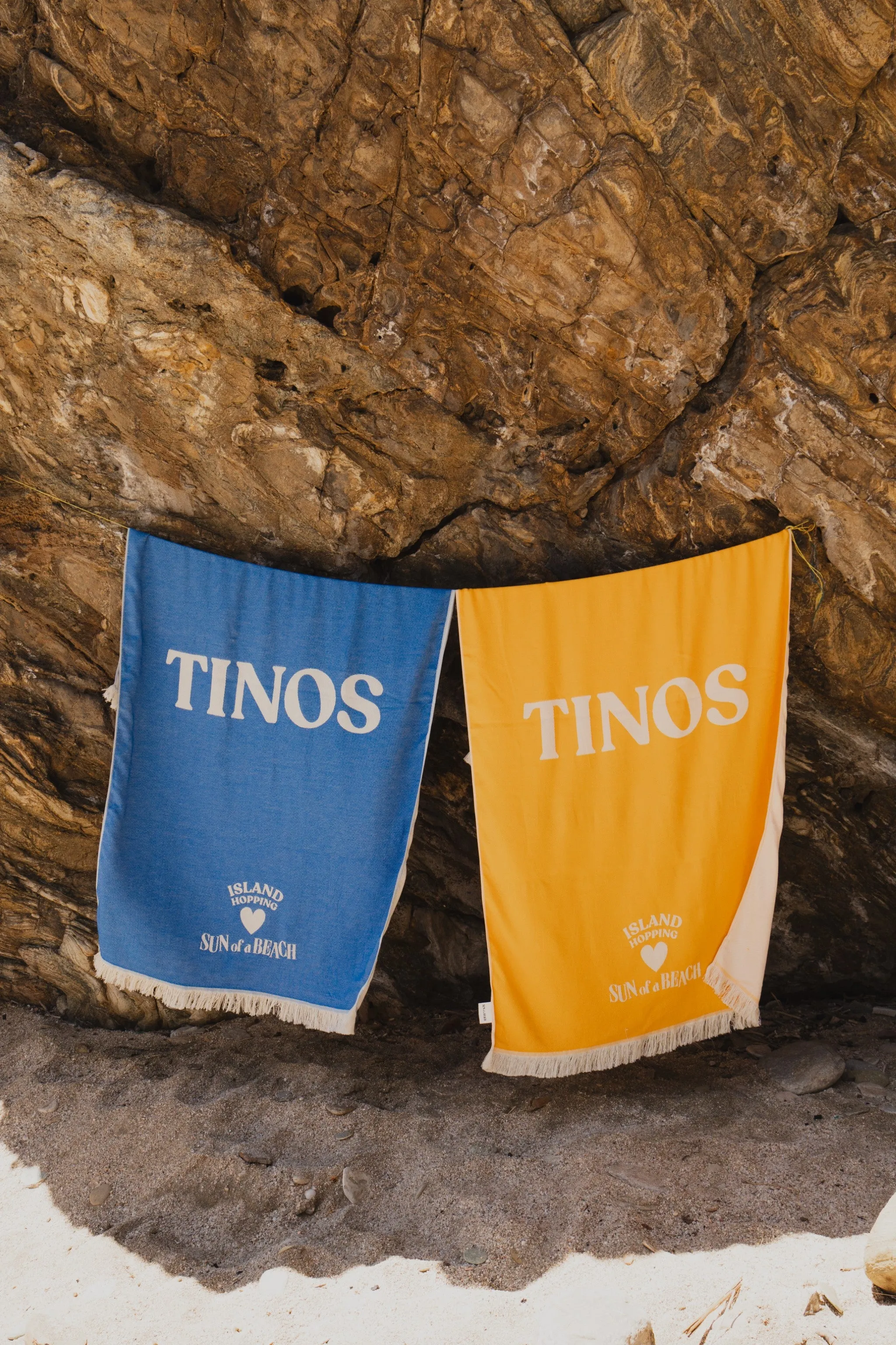 Tinos Super Yellow | Feather Beach Towel