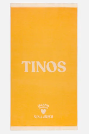 Tinos Super Yellow | Feather Beach Towel