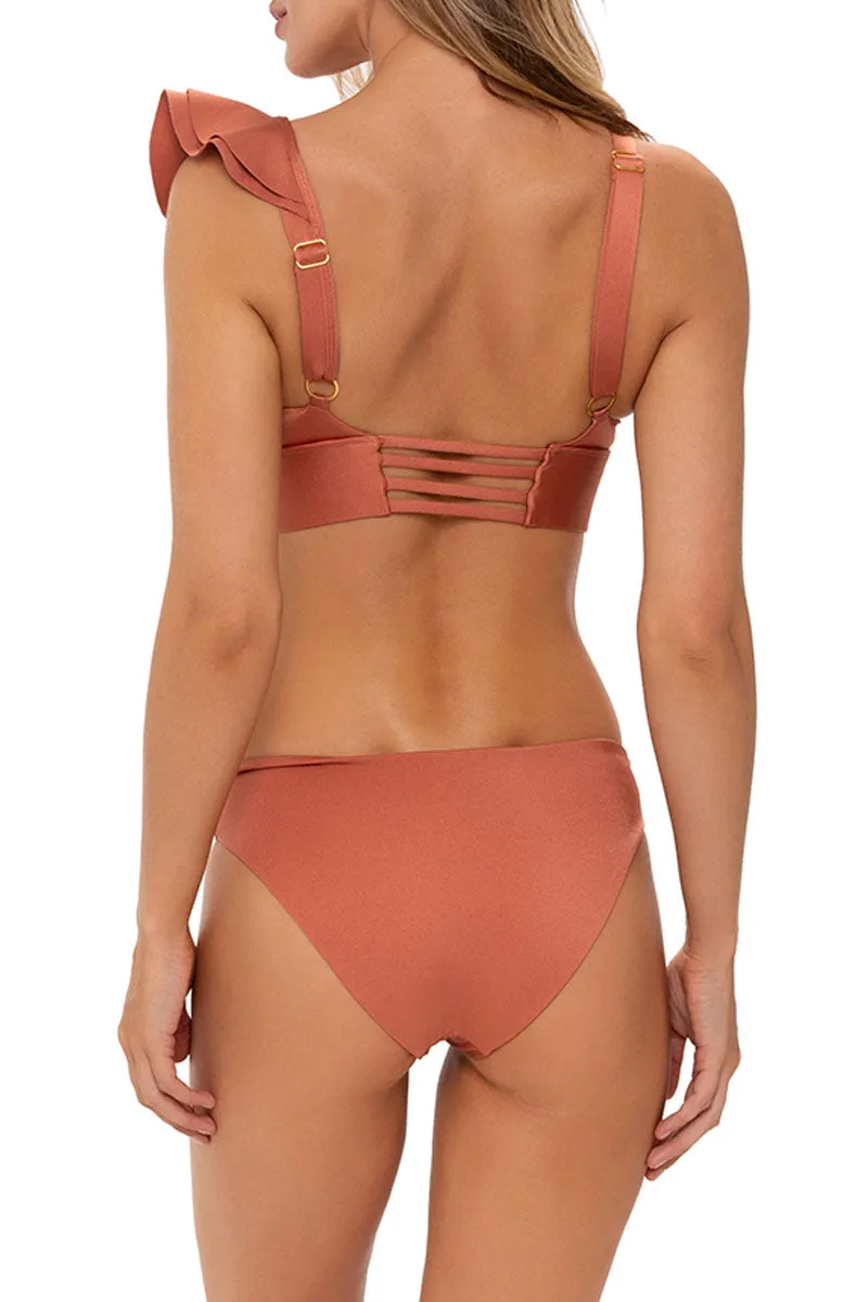 Top Halter Bronce Luxury