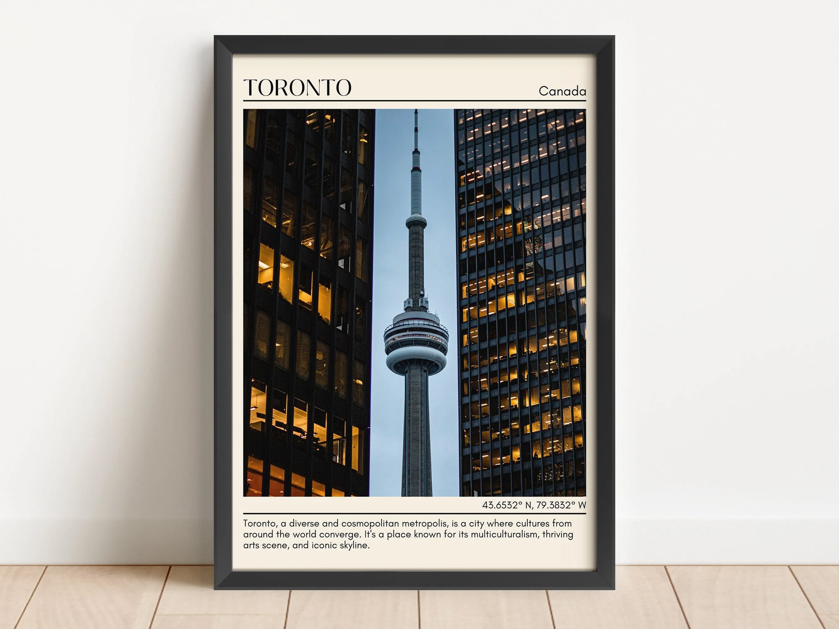 Toronto Minimal Wall Art, Canada