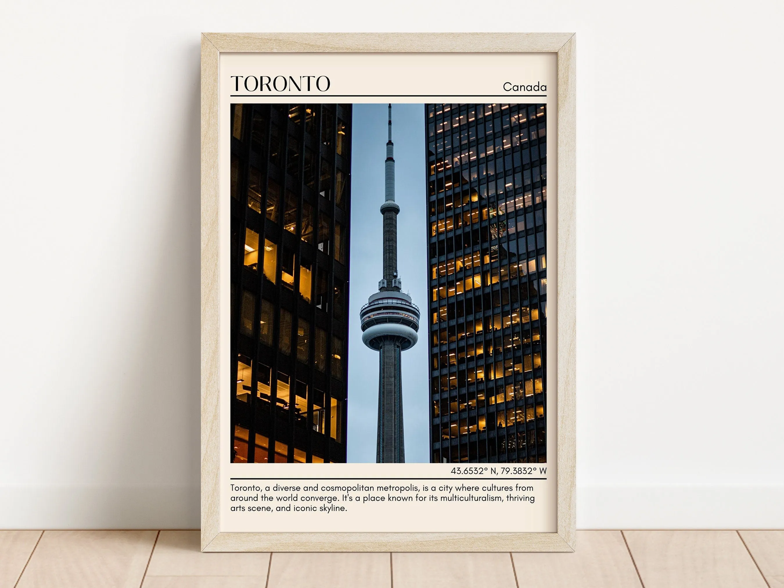 Toronto Minimal Wall Art, Canada
