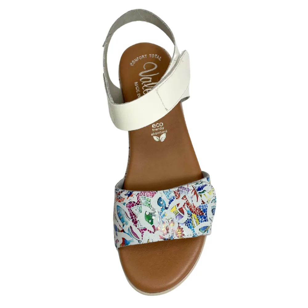 Valeria's Lyndame Blanco White Leather Sandal (Women's)