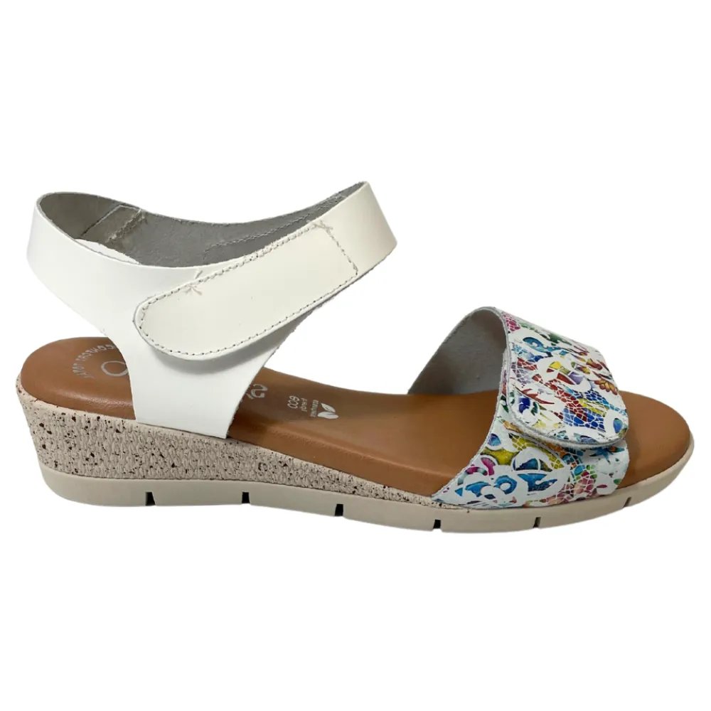 Valeria's Lyndame Blanco White Leather Sandal (Women's)