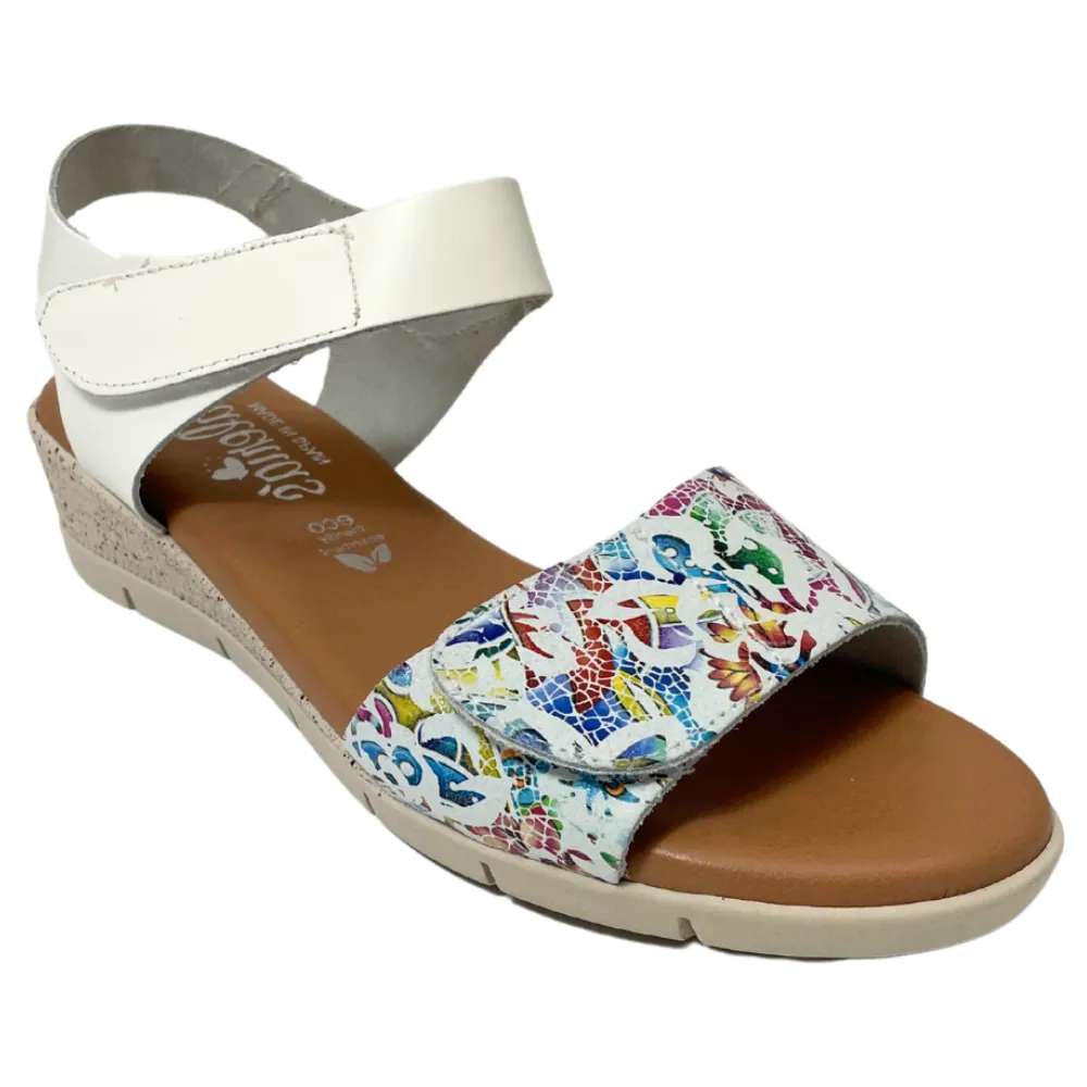 Valeria's Lyndame Blanco White Leather Sandal (Women's)
