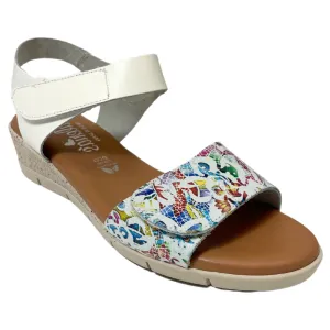 Valeria's Lyndame Blanco White Leather Sandal (Women's)