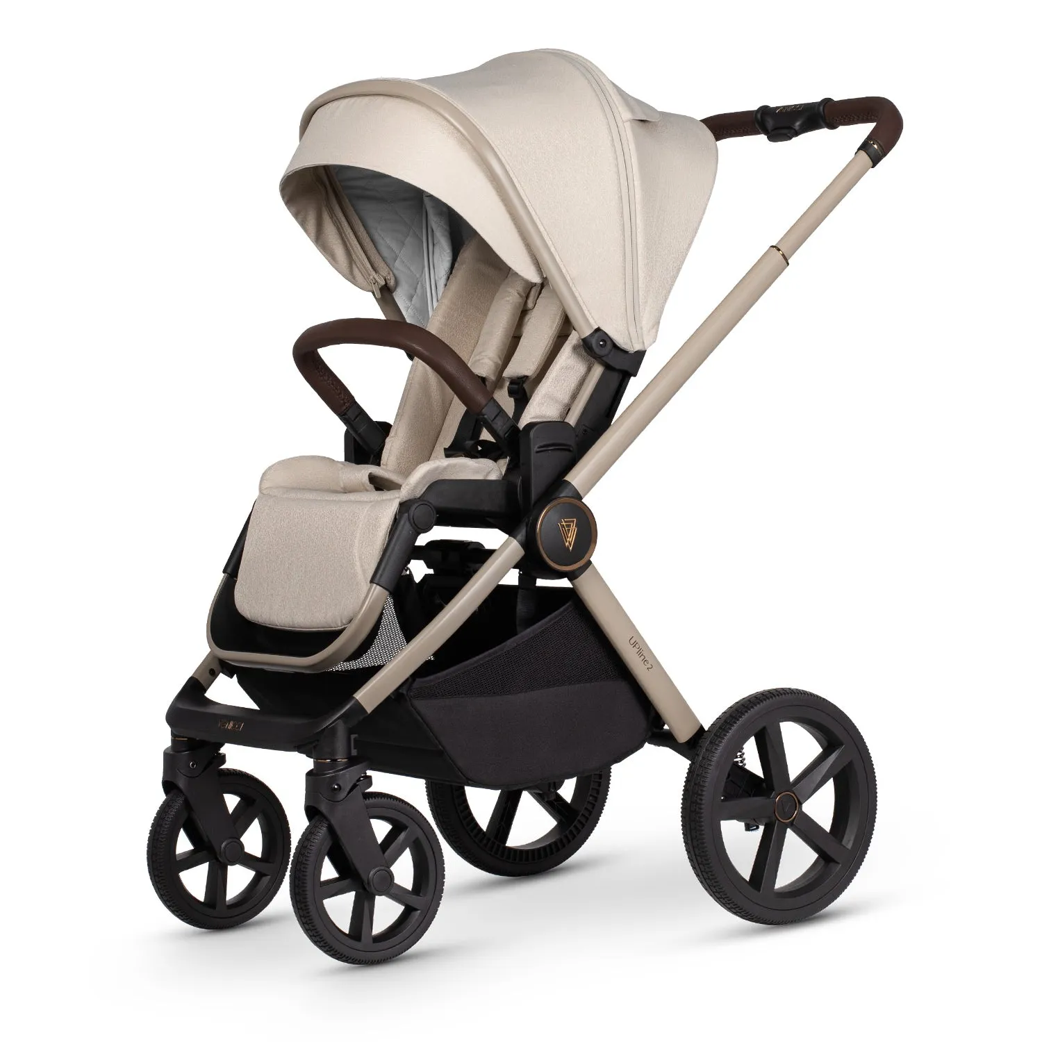 Venicci Upline 2 Pushchair Bundle with Accessories - Stone Beige