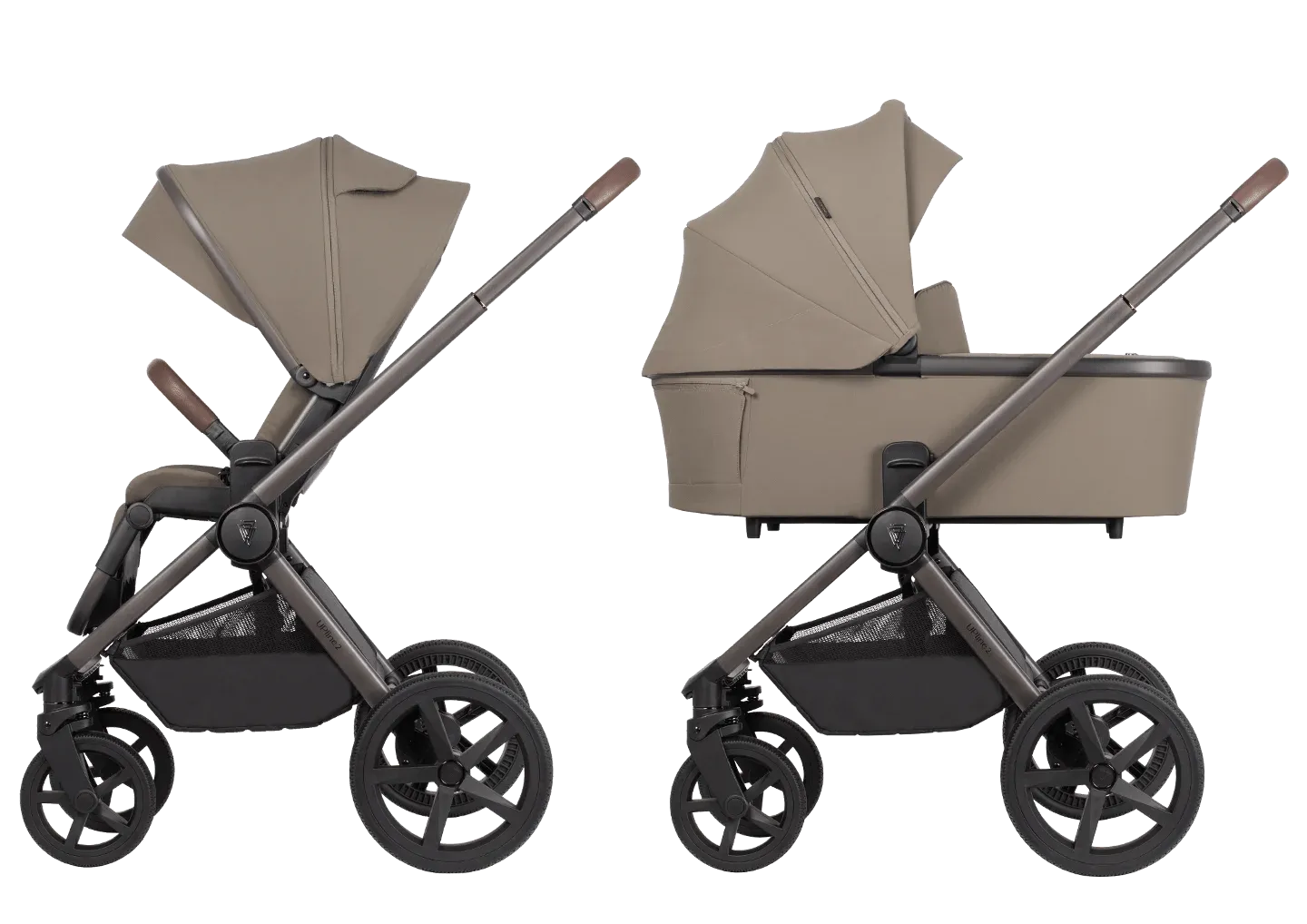 Venicci Upline 2 Pushchair Bundle with Accessories - Taupe